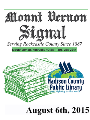 cover image of Mount Vernon Signal 08/06/2015